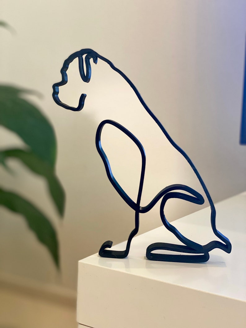 ORIGINAL BOXER MINIMALIST ART SCULPTURE